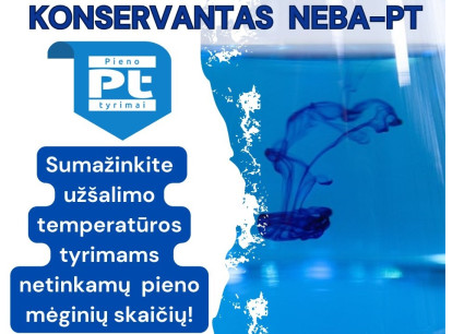 NEBA-PT – konservantas, skirtas pieno mėginiams, užšalimo temperatūros tyrimui